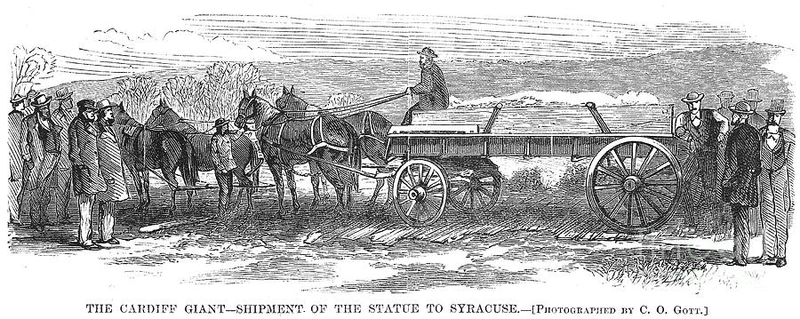Imagen: transportando al gigante de Cardiff. Granger